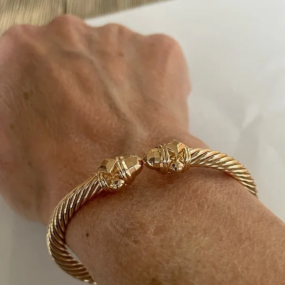 David Yurman 18k Rose Gold Cablespira Renaissance Bracelet - AUTHENTIC!! - Picture 3 of 8